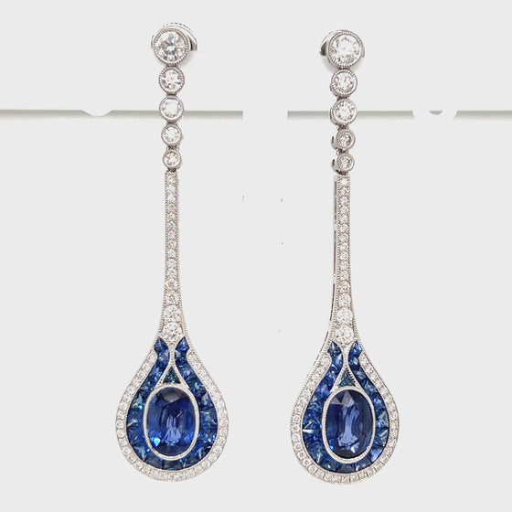 Thoroughbred Sapphire Earrings