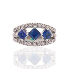  De Hago Sapphire and Diamond Ring