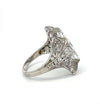 Art Deco Diamond Filigree Platinum Ring