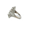 Art Deco Diamond Filigree Platinum Ring