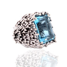  Designer 20.20 Carat Aquamarine Estate Ring