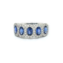  Diamond and Ceylon Sapphire Ring