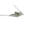 Butterfly Multi Color Diamond Necklace