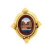 Estate Elizabeth Locke Micro Mosaic Brooch/Pendant