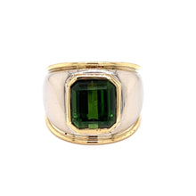  Vintage Green Tourmaline Ring