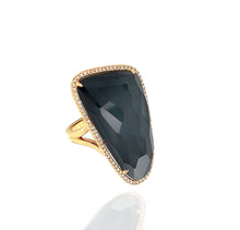  Estate Haute Hematite by Doves Statement Ring