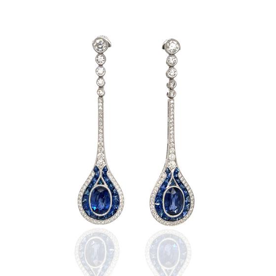 Thoroughbred Sapphire Earrings