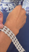 Three Row Diamond Bracelet