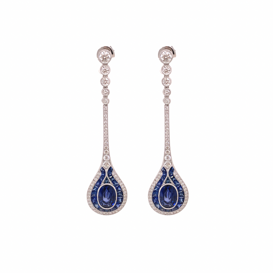 Thoroughbred Sapphire Earrings