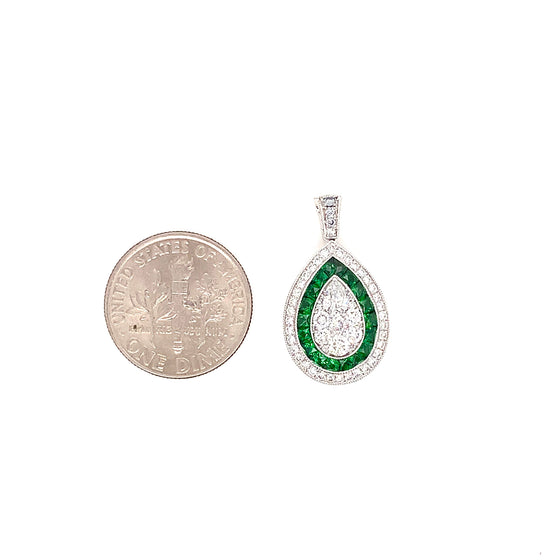 Lavish Tsavorite and Diamond Pendant