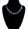 18K White Gold, Diamond and Blue Topaz Newport Necklace