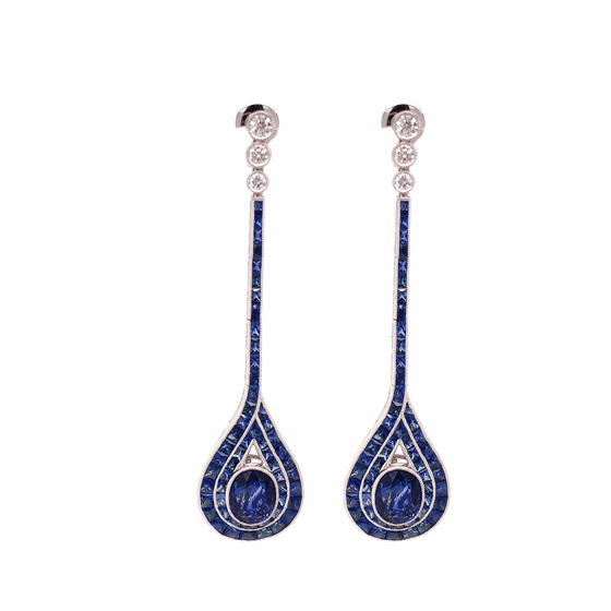 Thoroughbred Sapphire Earrings