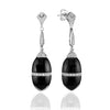 Hobnob Onyx Earrings