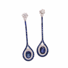  Ballroom Sapphire Earrings